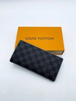 Бумажник Louis Vuitton Brazza A104078 серый / внутри серый 19:10 см - фото 8