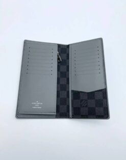 Бумажник Louis Vuitton Brazza A104078 серый / внутри серый 19:10 см