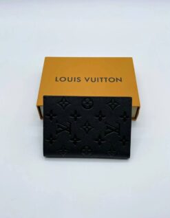 Обложка для паспорта Louis Vuitton A104135 чёрная 14/10 см