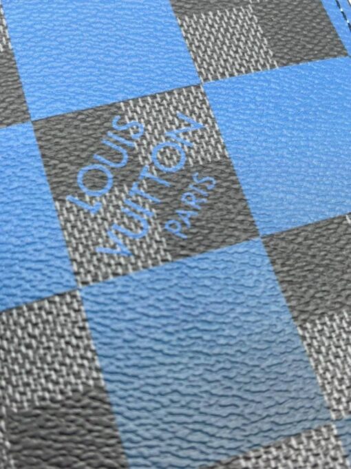 Обложка для паспорта Louis Vuitton A104143 синяя 14/10 см - фото 5