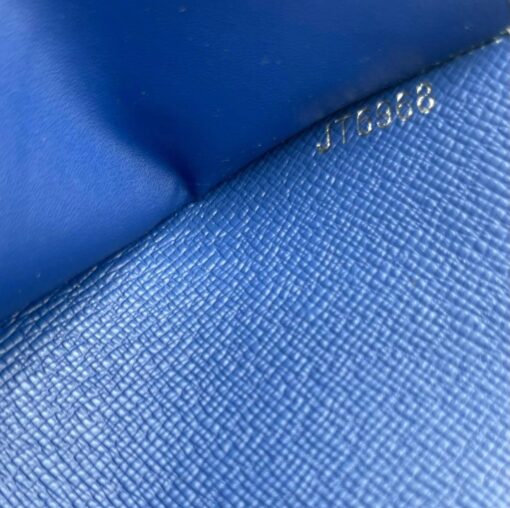 Обложка для паспорта Louis Vuitton A104143 синяя 14/10 см - фото 7
