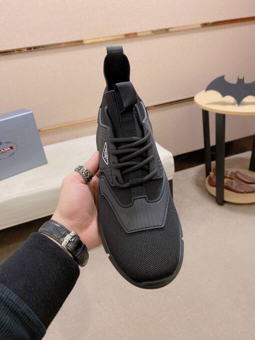 Мужские кроссовки Prada A104350 черные коллекция - фото 3