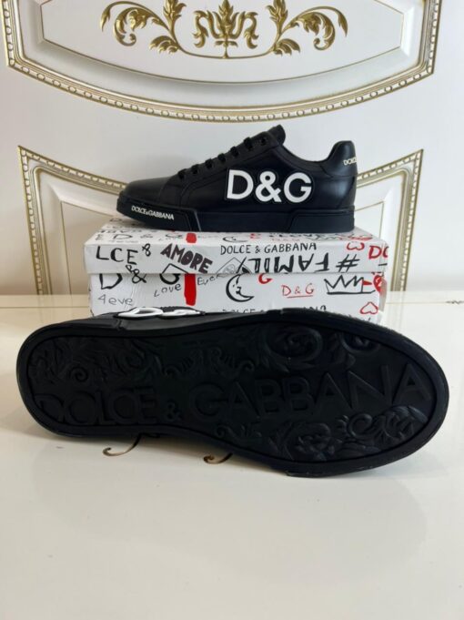 Кроссовки мужские Dolce & Gabbana Portofino A104456 черные - фото 4