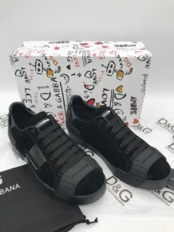 Кроссовки мужские Dolce & Gabbana Portofino A104569 чёрные
