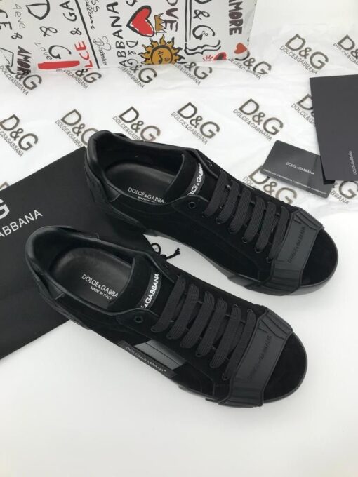 Кроссовки мужские Dolce & Gabbana Portofino A104569 чёрные - фото 3
