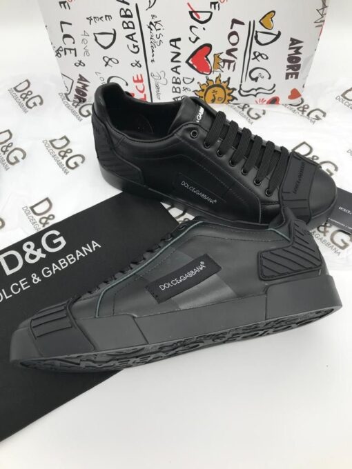 Кроссовки мужские Dolce & Gabbana Portofino A104581 чёрные - фото 2