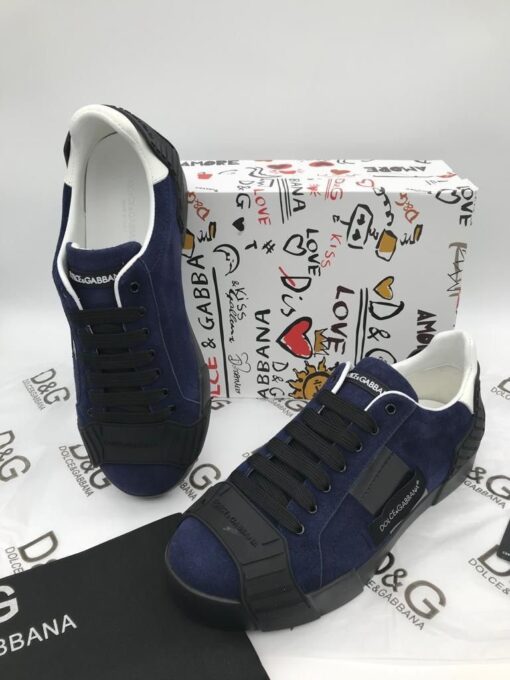 Кроссовки мужские Dolce & Gabbana Portofino A104593 синие - фото 2