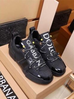 Кроссовки мужские Dolce & Gabbana Portofino A104643 чёрные