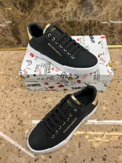Кроссовки мужские Dolce & Gabbana Portofino A104801 чёрные