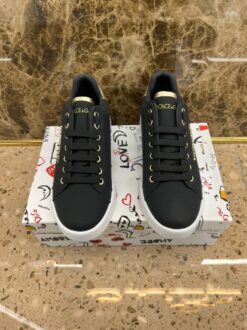 Кроссовки мужские Dolce & Gabbana Portofino A104801 чёрные