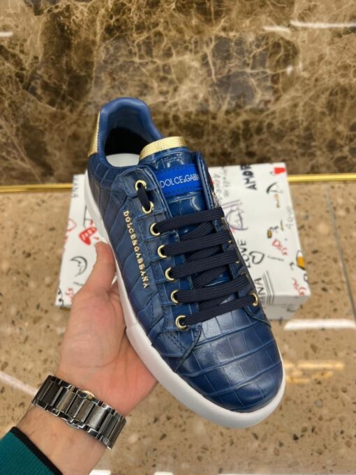 Кроссовки мужские Dolce & Gabbana Portofino A104825 синие - фото 2