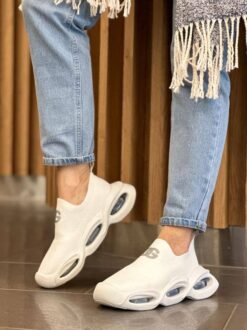 Кроссовки женские Dolce & Gabbana Wave Sock Low A104881 белые