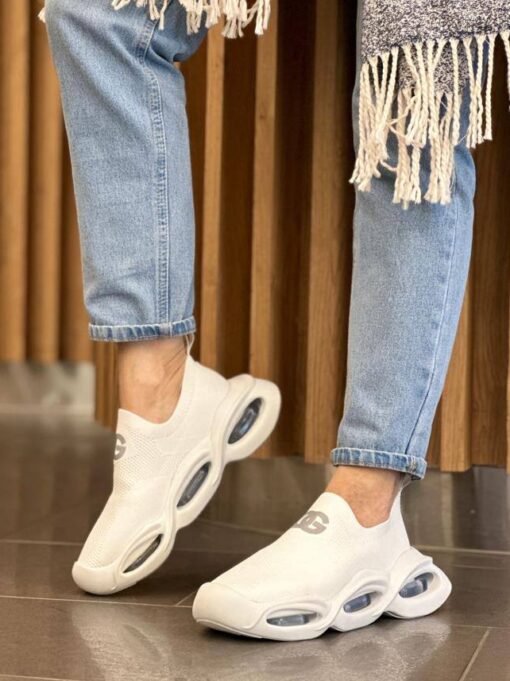 Кроссовки женские Dolce & Gabbana Wave Sock Low A104881 белые - фото 1