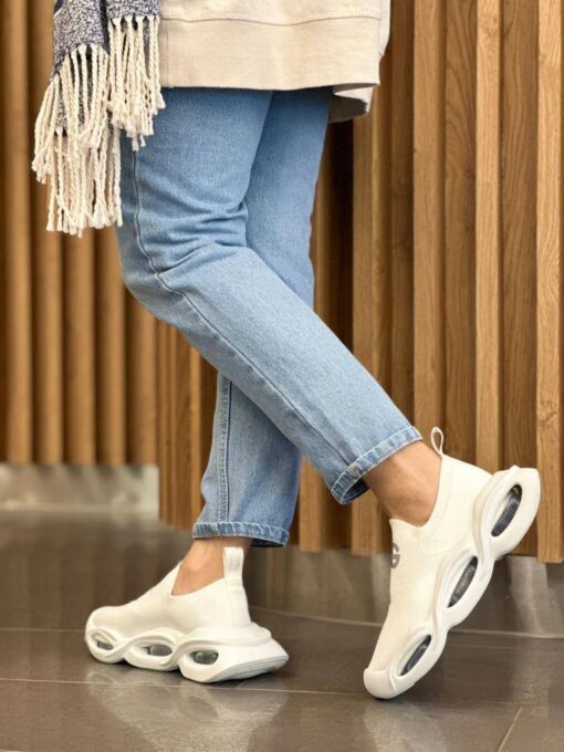 Кроссовки женские Dolce & Gabbana Wave Sock Low A104881 белые - фото 3