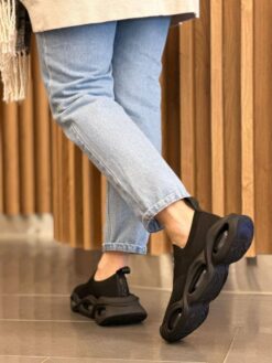 Кроссовки женские Dolce & Gabbana Wave Sock Low A104893 чёрные