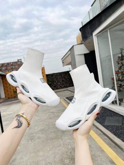 Кроссовки женские Dolce & Gabbana Wave Sock Mid A104915 белые - фото 4