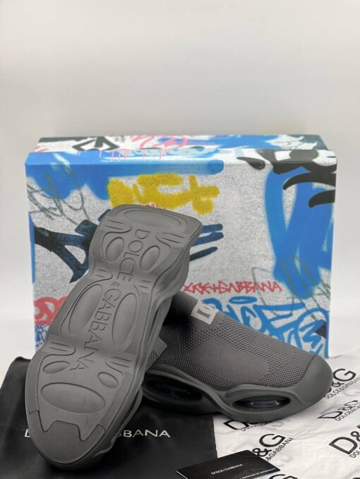 Кроссовки мужские Dolce & Gabbana Wave Sock Low A105536 серые - фото 4