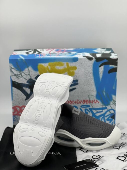 Кроссовки мужские Dolce & Gabbana Wave Sock Low A105548 серые - фото 4