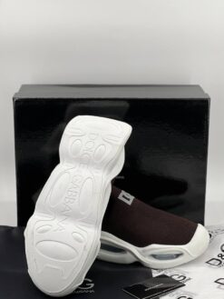 Кроссовки мужские Dolce & Gabbana Wave Sock Low A105585 коричневые