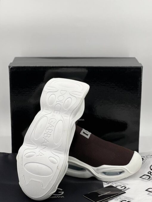 Кроссовки мужские Dolce & Gabbana Wave Sock Low A105585 коричневые - фото 3