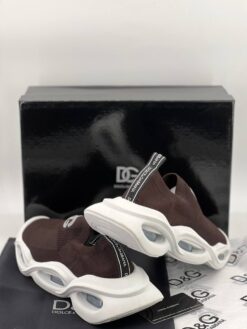 Кроссовки мужские Dolce & Gabbana Wave Sock Low A105585 коричневые