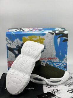 Кроссовки мужские Dolce & Gabbana Wave Sock Low A105597 хаки