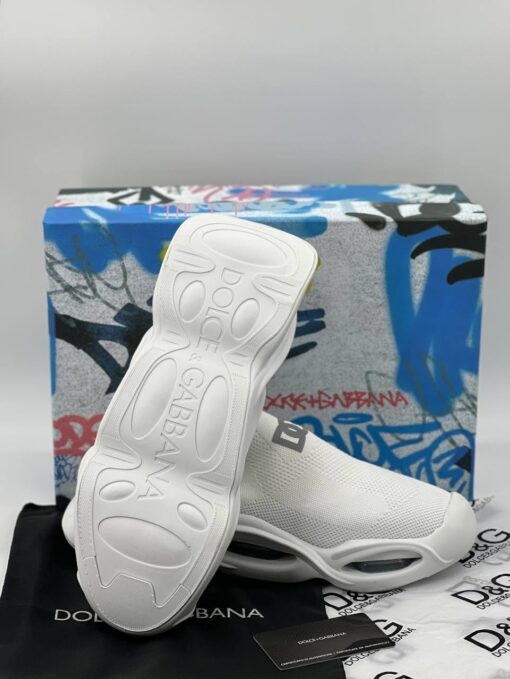 Кроссовки мужские Dolce & Gabbana Wave Sock Low A105632 белые - фото 4