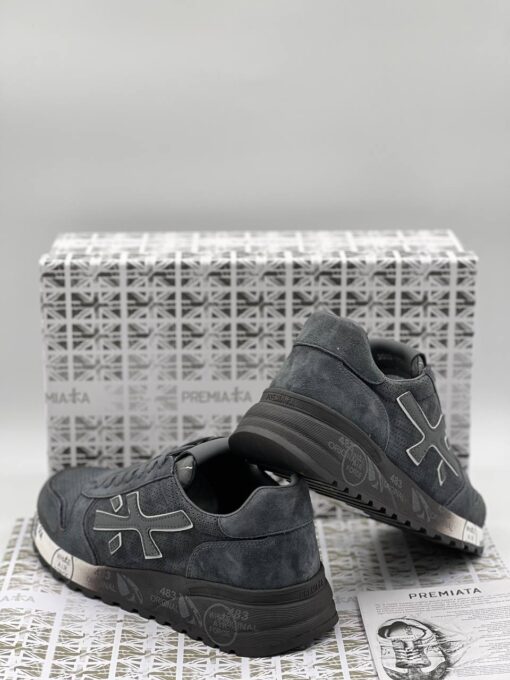 Мужские кроссовки Premiata A105688 серые - фото 3