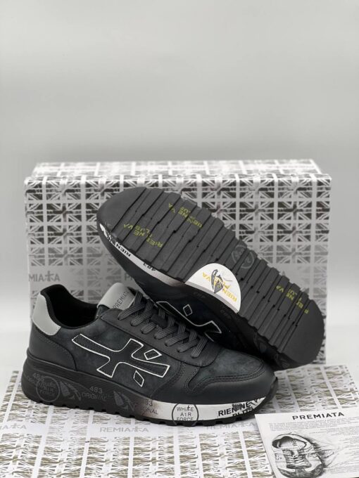 Мужские кроссовки Premiata A105701 серые - фото 4