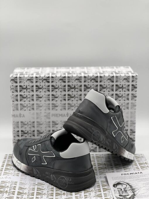Мужские кроссовки Premiata A105701 серые - фото 3