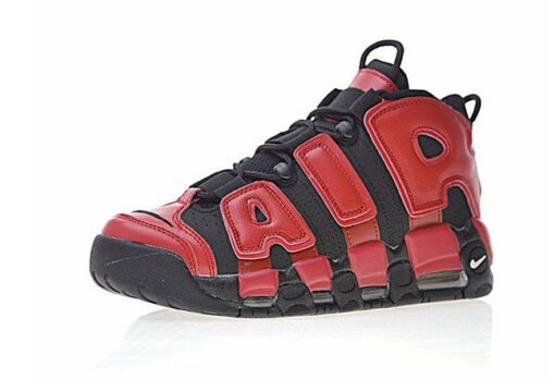 Кроссовки Nike Air More Uptempo Black Red - фото 3