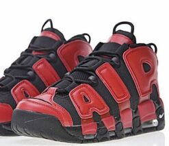 Кроссовки Nike Air More Uptempo Black Red - фото 4