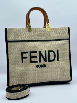 Женская сумка Fendi 58736 бежевая - фото 9