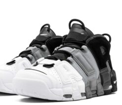 Кроссовки Nike Air More Uptempo Black Grey White - фото 5