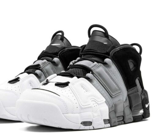 Кроссовки Nike Air More Uptempo Black Grey White - фото 1