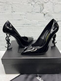 Туфли-лодочки Yves Saint Laurent Opyum A106017 Patent Leather Black - фото 6