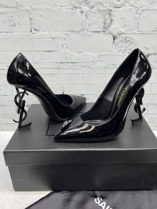 Туфли-лодочки Yves Saint Laurent Opyum A106017 Patent Leather Black - фото 1