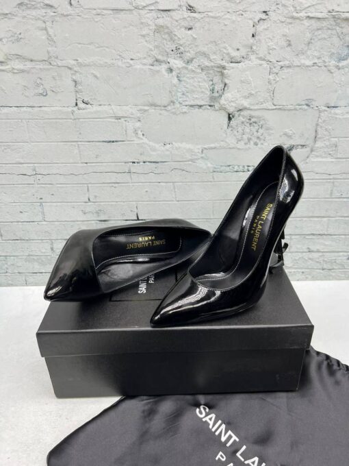 Туфли-лодочки Yves Saint Laurent Opyum A106017 Patent Leather Black - фото 2