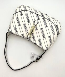 Женская кожаная сумка Gucci & Balenciaga A106096 белая 29/18 см