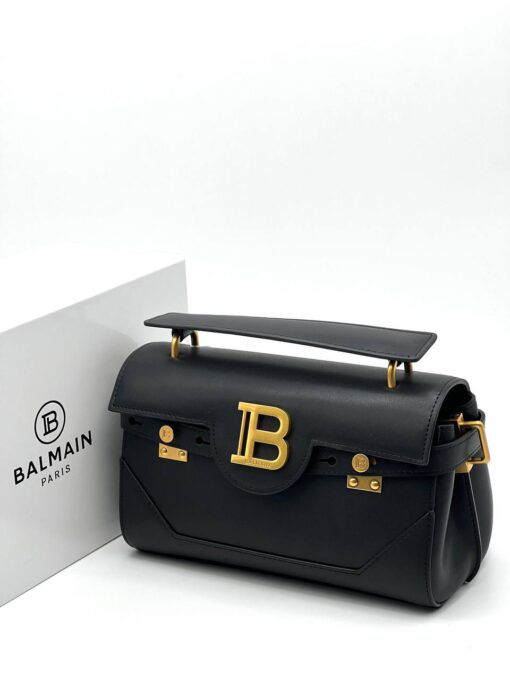 Женская сумка Balmain B-Buzz 19 Black 25/14 см - фото 2