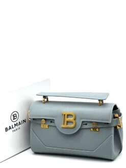 Женская сумка Balmain B-Buzz 19 Silver 25/14 см
