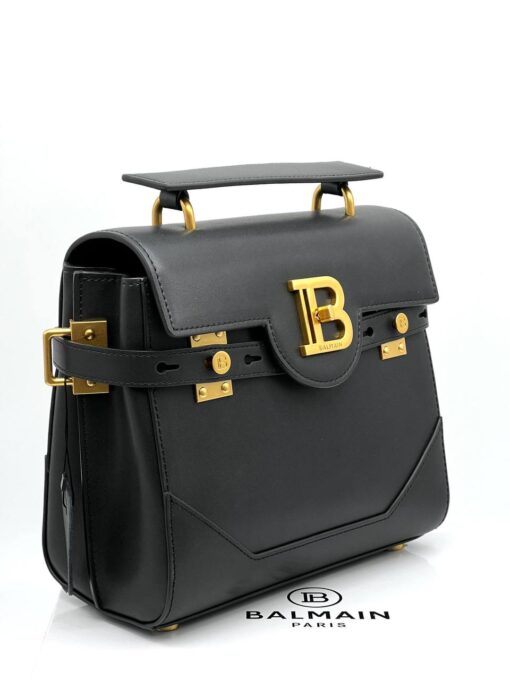 Женская сумка Balmain B-Buzz 23 Black 25/17 см - фото 1
