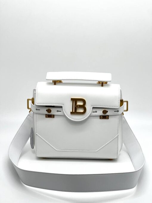 Женская сумка Balmain B-Buzz 23 White 25/17 см - фото 1