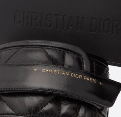 Шлёпанцы женские Christian Dior из натуральной кожи чёрные