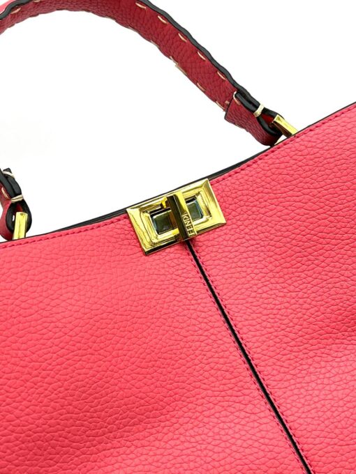 Женская сумка Fendi A107247 коралловая 32x28 см - фото 7