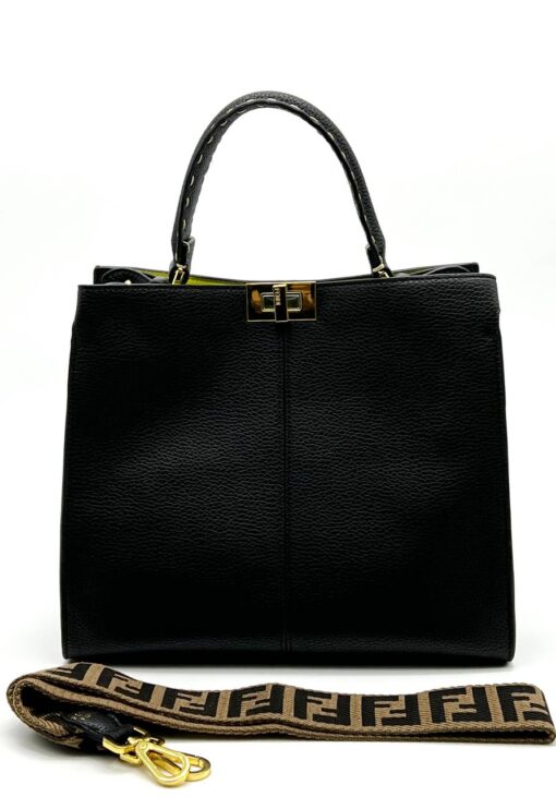 Женская сумка Fendi A107257 чёрная 32x28 см - фото 1
