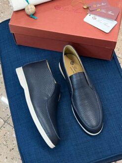 Ботинки мужские кожаные Лоро Пиано A107671 Black Premium - фото 5