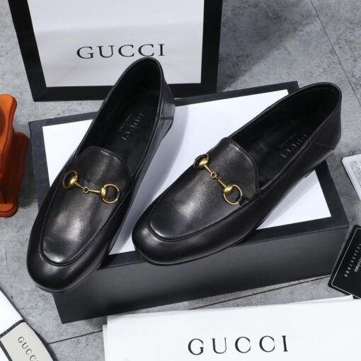 Туфли женские Gucci Brixton Premium A108106 черные - фото 2