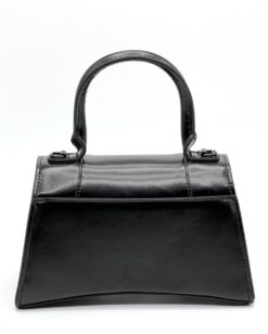 Женская кожаная сумка Balenciaga Hourglass A107820 чёрная 23/14 см