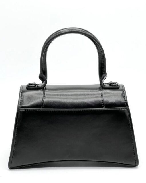 Женская кожаная сумка Balenciaga Hourglass A107820 чёрная 23/14 см - фото 3